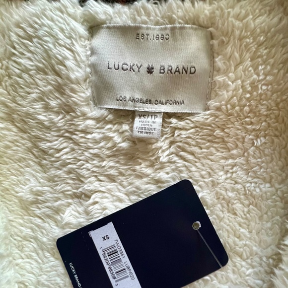 Lucky Brand flannel fleece jacket - Picture 3 of 4